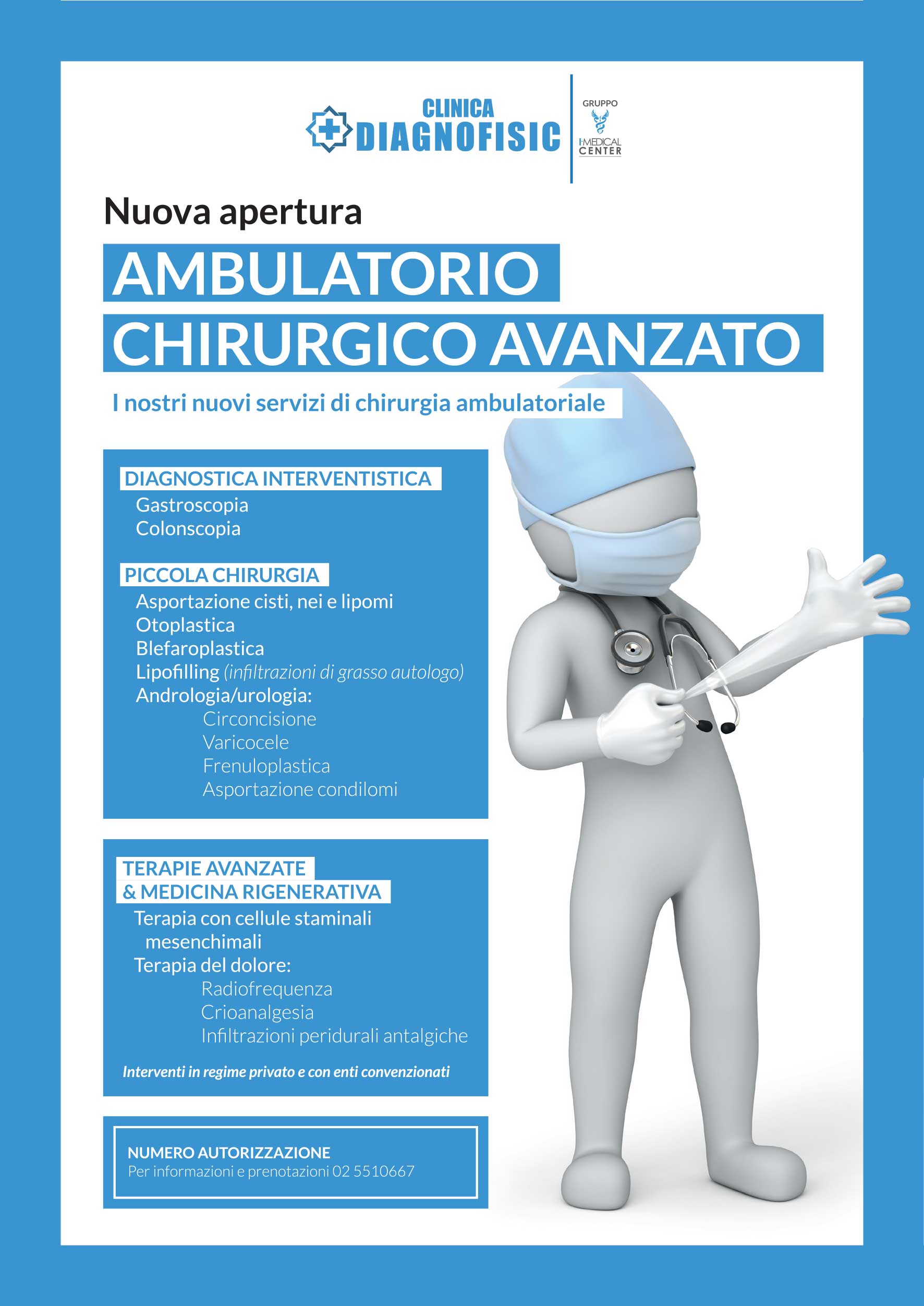 Nuova apertura Ambulatorio chirurgico avanzato